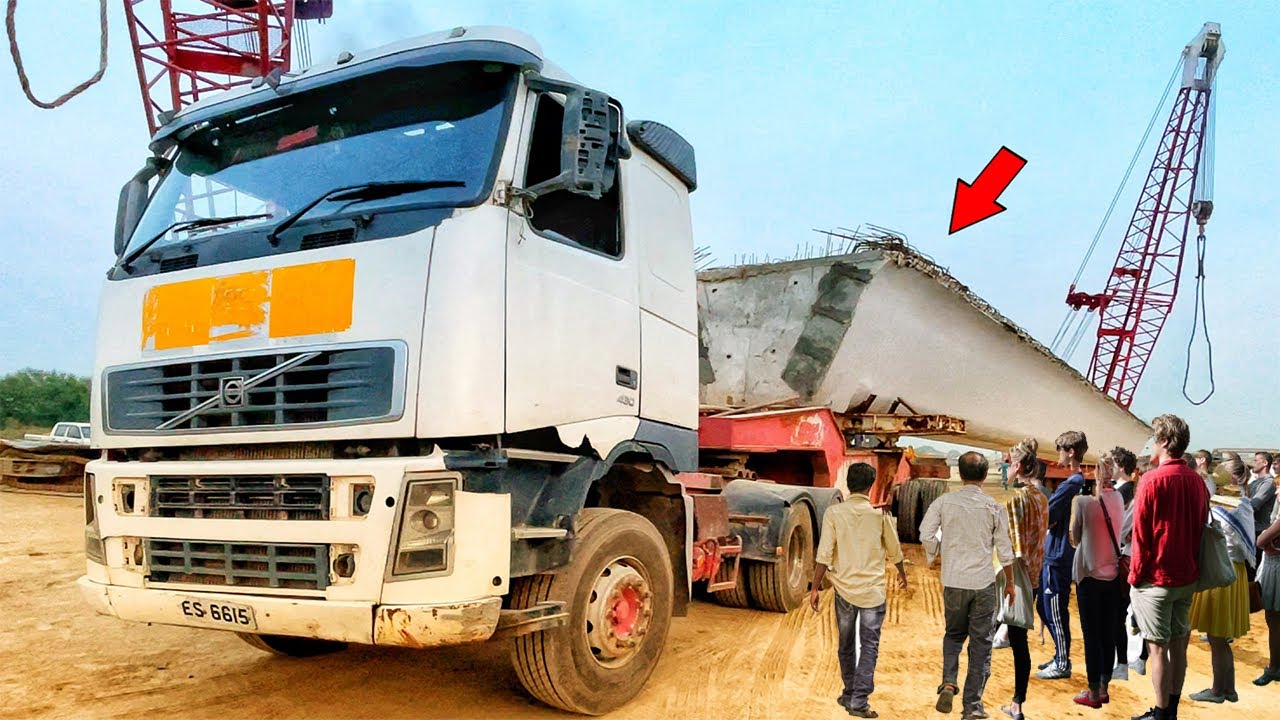 Incredible Climbing, Biggest Oversize Load truck working Amazing