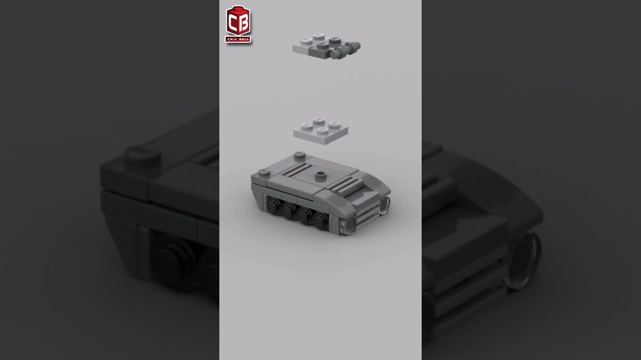 LEGO Mini Tank 4 Satisfying Building Animation Shorts Crixbrix