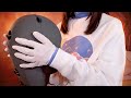 ASMR ゴム手袋の音 KU100 囁き声 耳のマッサージ