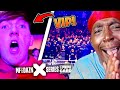 Ginge sat in vip for the ksi vs tommy fury fight reaction