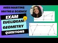 Grade 10 Euclidean Geometry Exam Questions Part 1