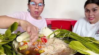 MUKBANG BIHUN SAMA MAMA FULL SAYURAN SEMUA, BIKIN NGILERRR