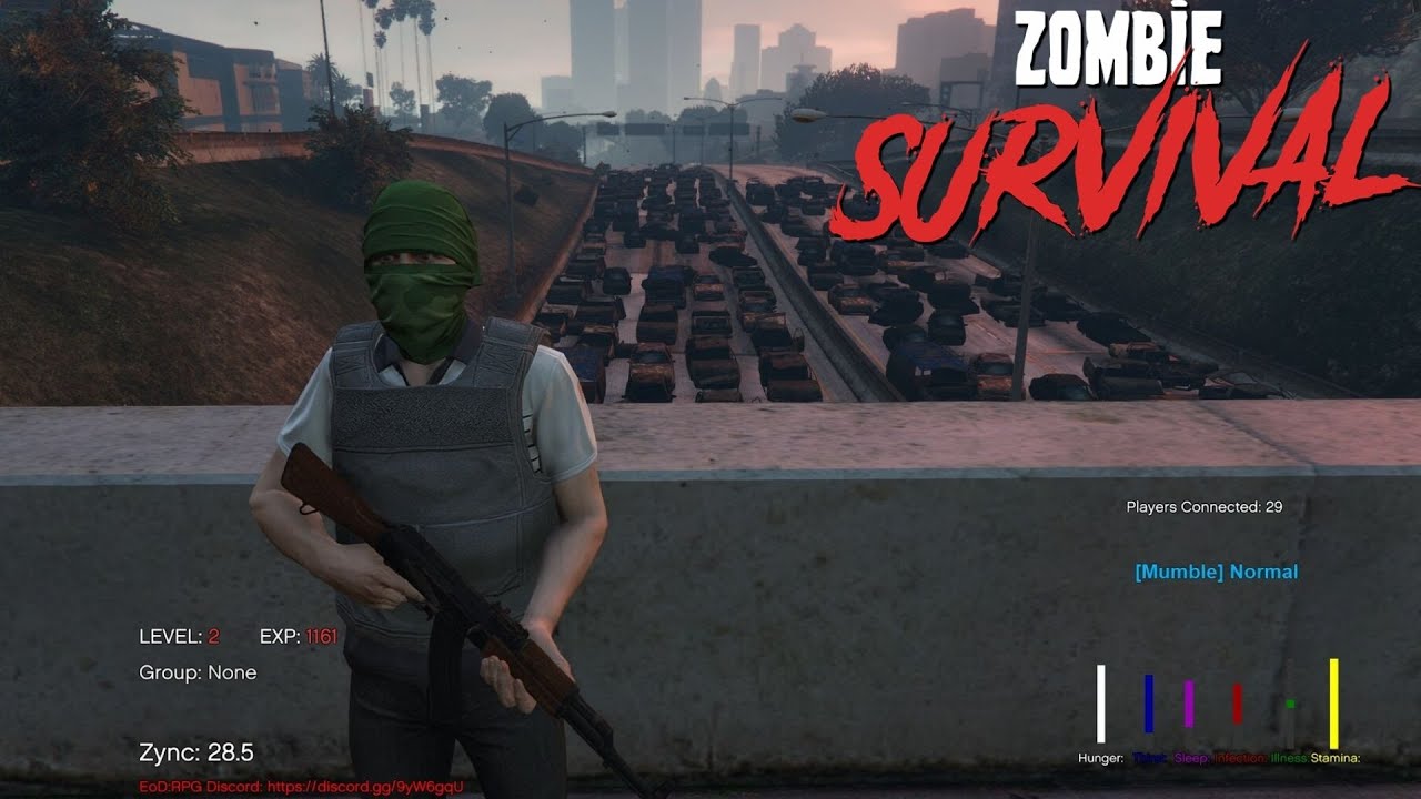 Zombie Survival Roleplay (GTA V FIVEM SERVER)