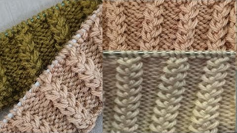 French Braid Cable Knitting | Quick & Easy Cable Stitch Tip 💯✨#knittingpatterns #knittingbraid #diy