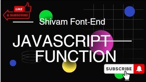 Lesson 5 | Function in Javascript | Function in Hindi