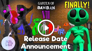 GARTEN OF BANBAN 7 - FINALLY the RELEASE DATE is OFFICIALLY READY 🤩 NEW OFFICIAL HIDDEN VIDEO