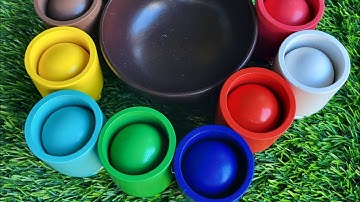 3 Minutes Wooden Color Sorting ASMR video