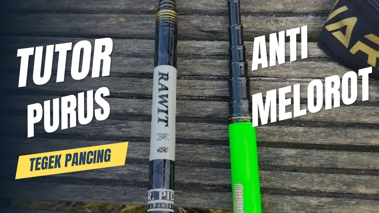 MUDAH DAN MURAH ⁉️ cara membuat purus tegek anti melorot dengan mudah dan murah. #fishing #pancing