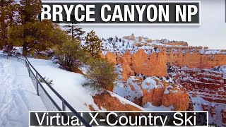 Bryce Canyon NP Cross Country Skiing - Virtual Treadmill Scenery from City Walks