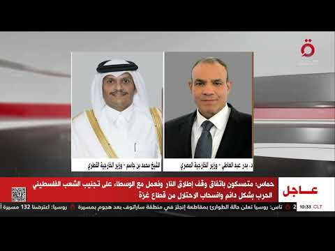 الخارجية المصرية وزير الخارجية ونظيره القطري يبحثان الجهود المشتركة لتثبيت اتفاق وقف إطلاق النار