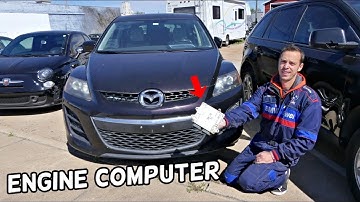 MAZDA CX-7 CX7 ECU ENGINE COMPUTER LOCATION REPLACEMENT