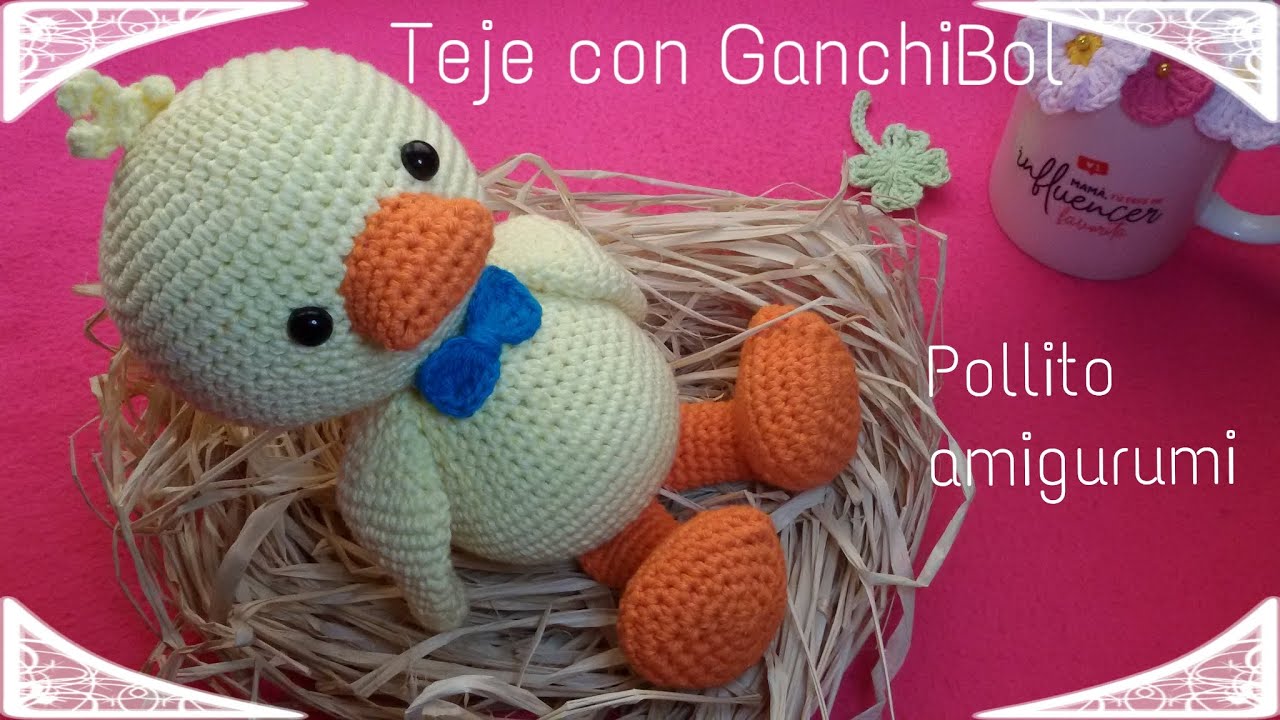 Pollito Baby // Teje con GanchiBol  // Paso a paso amigurumi