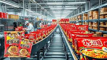 How Instant Ramen Noodles Are Made In A Factory | Noodles Ramen Factory Production Process