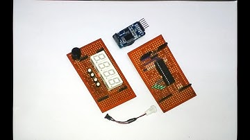 DIY digital RTC clock using ATmega 328p and seven segment displays