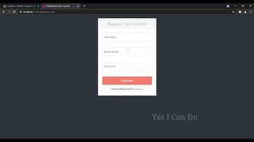 Complete Login & Registration System | PHP | MySQL | Session  | PHP Tutorial |  Yes I Can Do