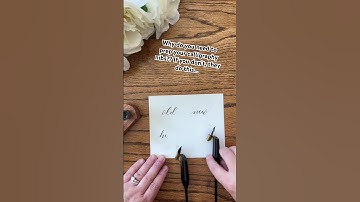 New calligraphy nibs come with a coating that prevents ink flow. See my video to fix this! #nib
