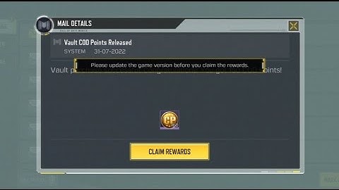 CRACK THE VAULT CP PURCHASED IS BUG IN CODM