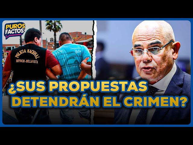 ¿Las propuestas de Ernesto Álvarez reducirán la inseguridad ciudadana? | SEGMENTO #PurosFactos