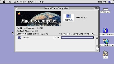 Classic Mac OS ( Mac OS 8.1 )  January 1998