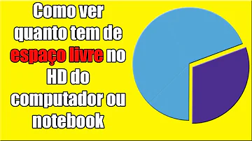 Como eu faço para ver o espaço do meu HD?
