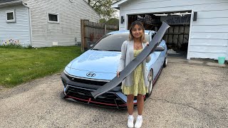 2025 Elantra N adro v1 wing install