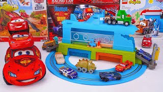Disney Pixar Cars Unboxing Review | Disney and Pixar Cars Grc Jumping Raceway Playset