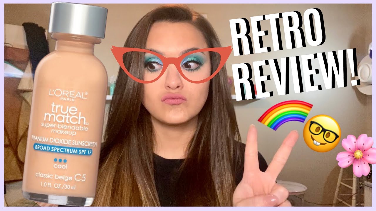 Throw Back Drugstore Foundation! Retro Review: L'Oréal True March Super Makeup Foundation - YouTube