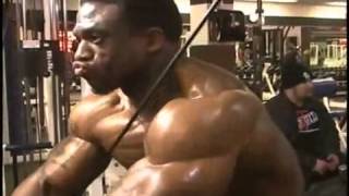 Massive bodybuilder trains pecs