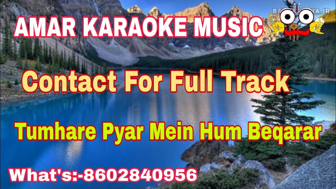 Tumhare Pyar Mein Hum Beqarar  Karaoke Track With Lyrics  Karaoke Store