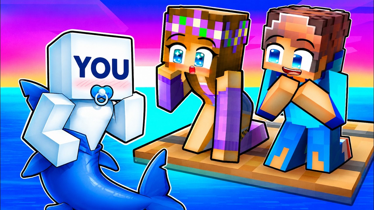 YOU are a BABY SHARK in Minecraft!