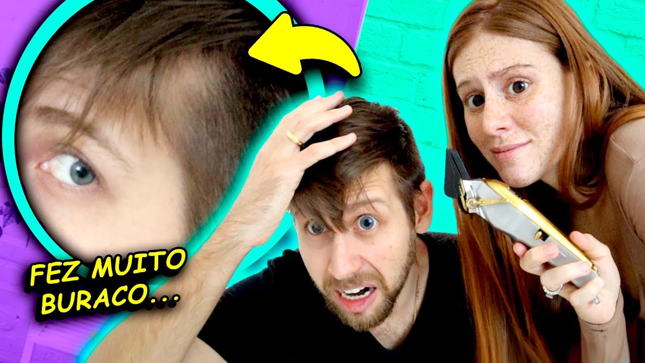 Tive que CORTAR O CABELO do MEU MARIDO! Deu muito ruim???