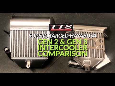 TTS Gen 2 v Gen 3 Hayabusa intercooler comparison