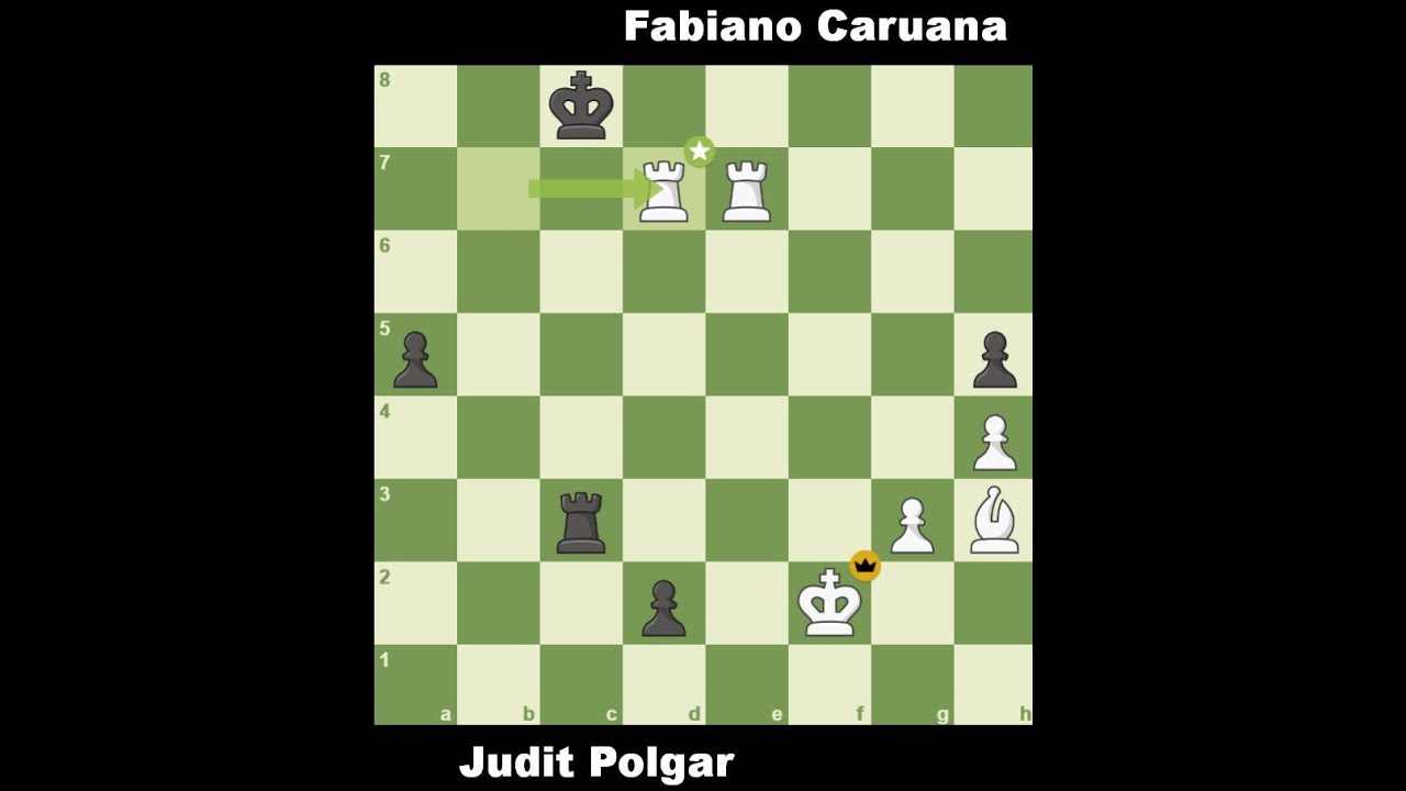 Judit Polgar (2685) vs Fabiano Caruana (2791) - FIDE World Blitz 2014 -  Dubai UAE 