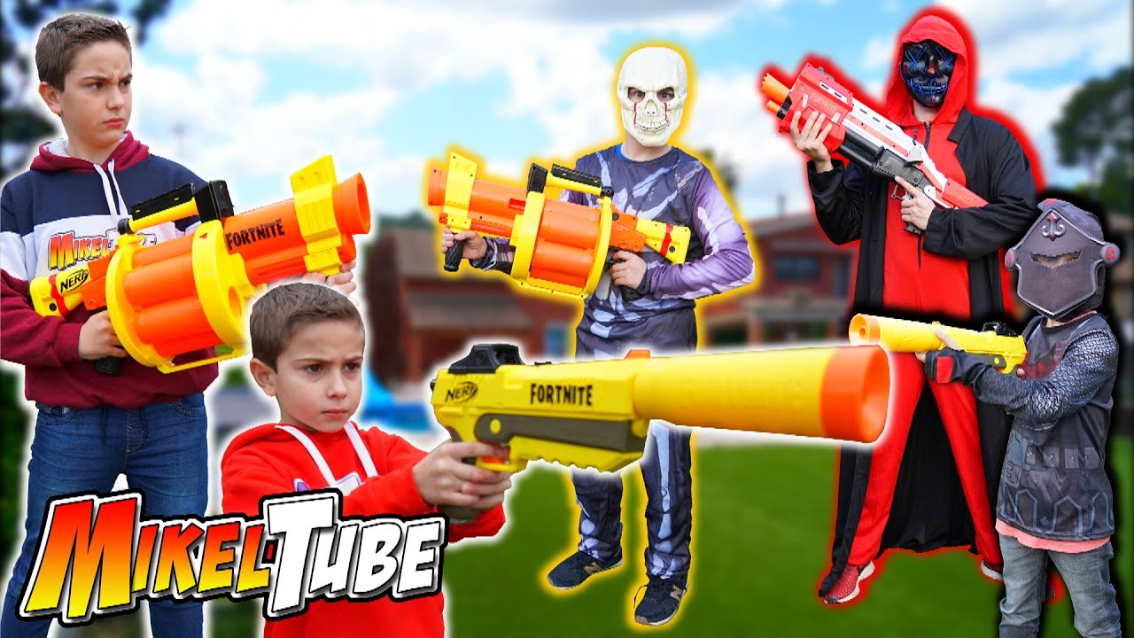 ⁣FORTNITE en la vida Real con las Nuevas Nerf en MikelTube