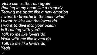 here comes the rain again | Lyrics Video | HQ audio file