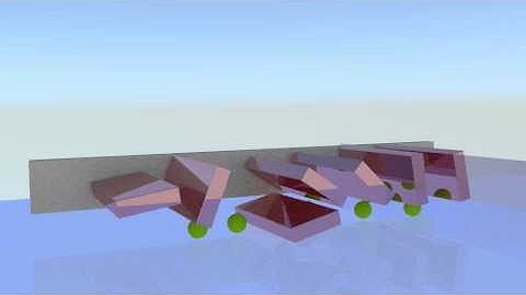 Blender : Rigid Body Dynamics - Hingle Constraint - Demo #1 (Render)