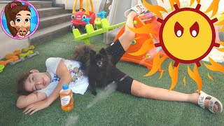 Calor Extremo - Yesly Y Sarayu Aprenden A No Salir A Jugar Al Exterior En Tiempo Y Hora De Calor