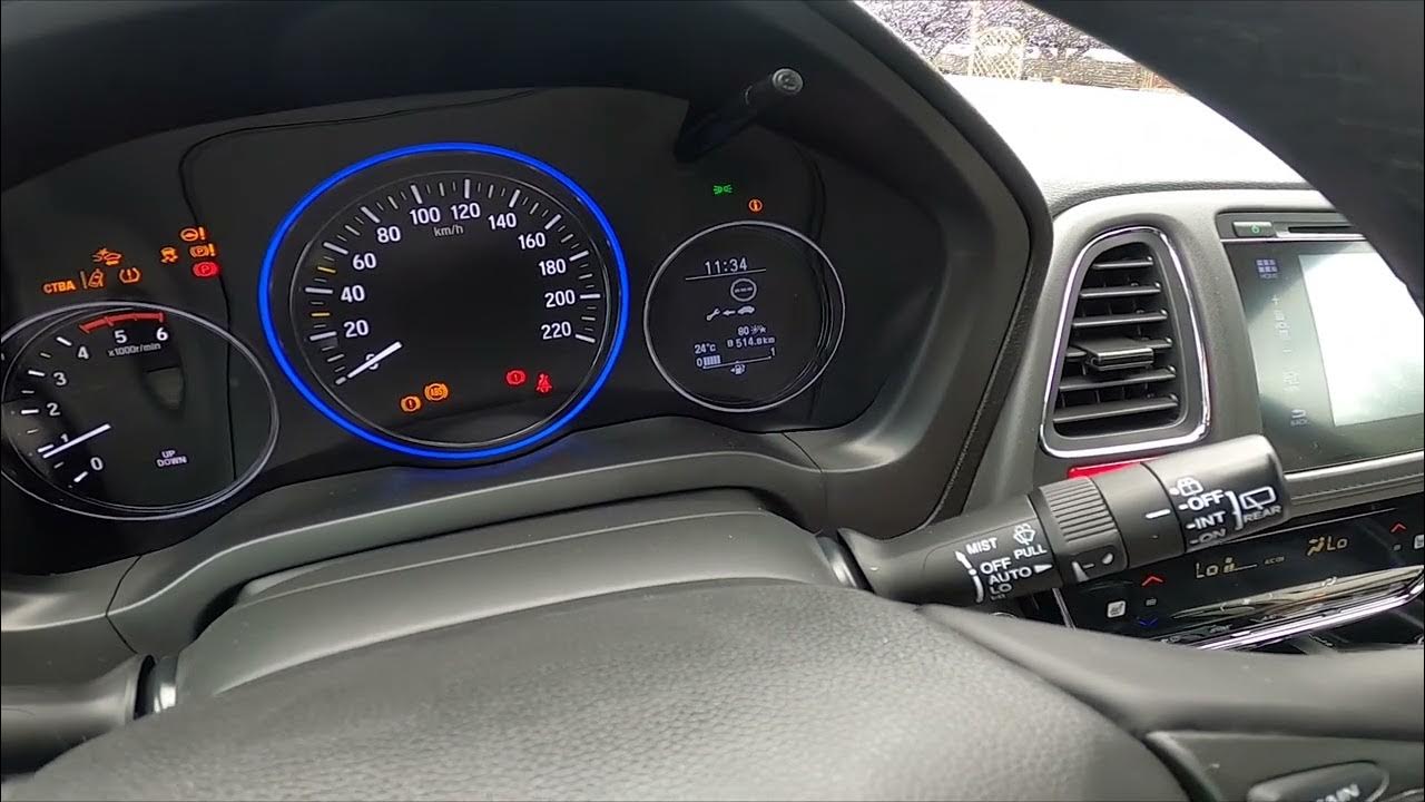 How to Navigate Through the Speedometer Display Honda HR-V II ( 2015