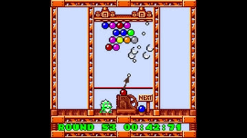 Puzzle Bobble Mini: Puzzle [Round 53] (Neo Geo Pocket Color Emulated)