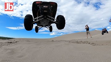 2021 St  Anthony Dunes Jump RZR [DJI FPV Drone Crash with GoPro 360]
