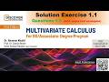 Multivariate Calculus | Ex # 1.1 (1 to 3) | Dr. Nauman Khalid | Functions of Several variables