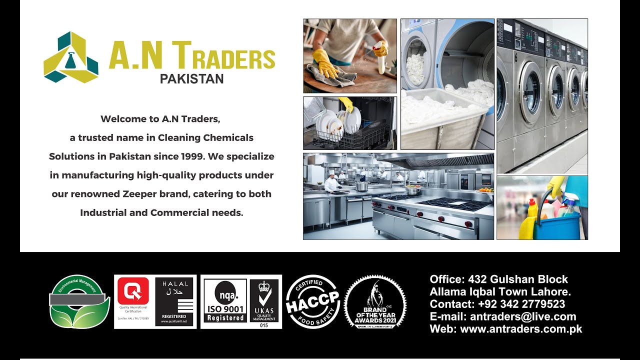 A.N. Traders Pakistan | Zeeper Chemicals | Cleaning Chemicals Solutions