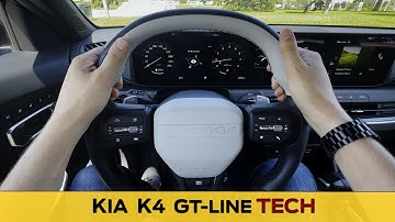 Steering Wheel and Cluster in the Kia K4 GT Line (2025-2026 models)