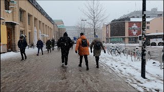 April Snowstorm in Helsinki (4K)