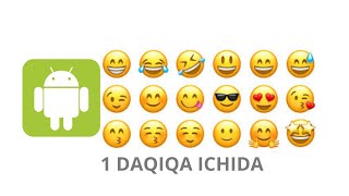 ANDROID TELEFONLARDA IPHONE EMOJI (STIKER) QO'YISH