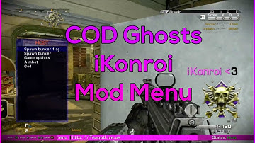 COD Ghosts - iKonroi Mod Menu || Online Mods || MrModz1999 Stealth Server/Bypass ||