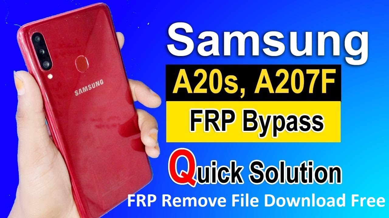 Samsung A20S FRP Remove File YouTube