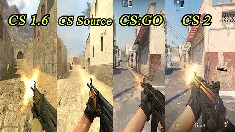 CS 1.6 vs CSS vs CS:GO vs CS2 | (Galil/Defender)