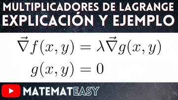📌 Multiplicadores de Lagrange | Máximos y Mínimos Restringidos. Explicación y Ejemplo.