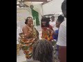 Afia schwarzenegger performs with  gifty osei and mother at her traditional wedding with hopeson
